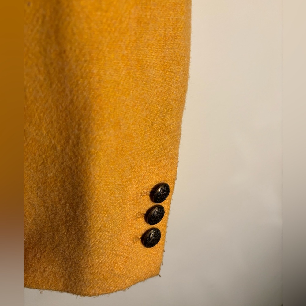 Talbots Mustard Wool blend Blazer - Picture 3 of 9